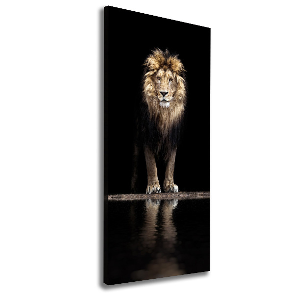 Canvas wall art Portrait of a lion