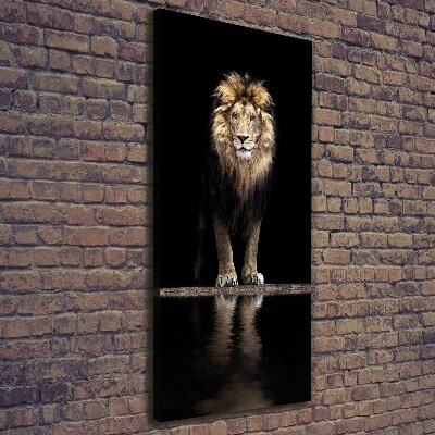 Canvas wall art Portrait of a lion