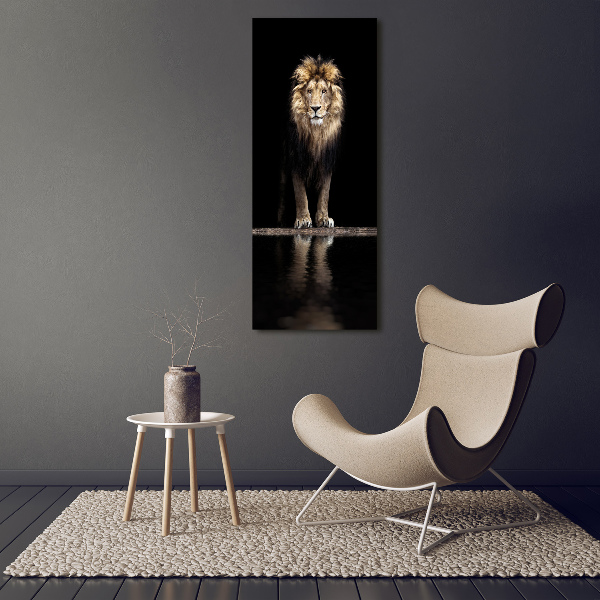 Canvas wall art Portrait of a lion