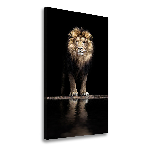 Canvas wall art Portrait of a lion