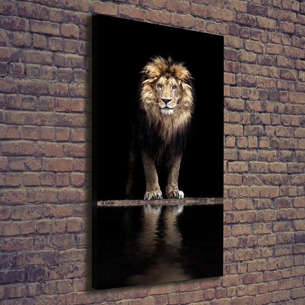 Canvas wall art Portrait of a lion