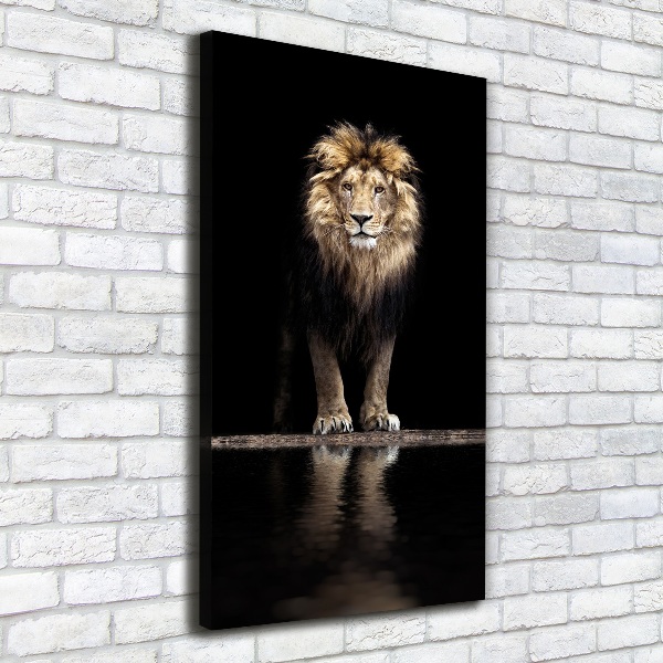 Canvas wall art Portrait of a lion