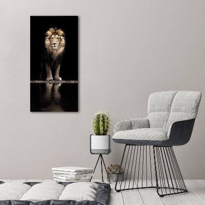 Canvas wall art Portrait of a lion