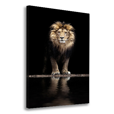 Canvas wall art Portrait of a lion