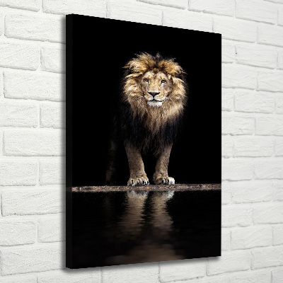 Canvas wall art Portrait of a lion