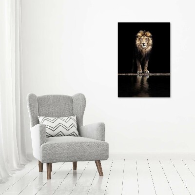 Canvas wall art Portrait of a lion