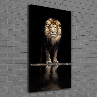 Canvas wall art Portrait of a lion