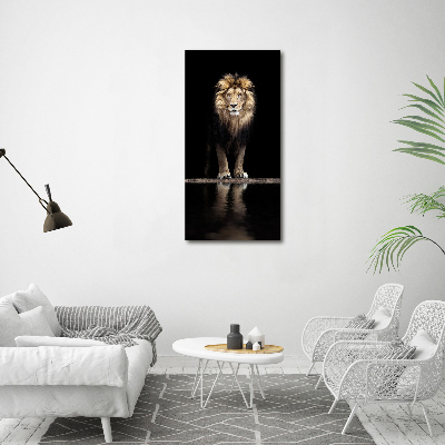 Canvas wall art Portrait of a lion