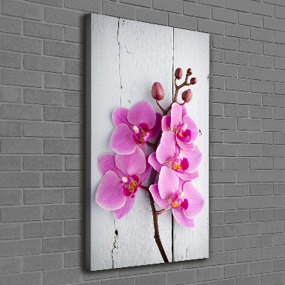 Canvas wall art Pink orchid