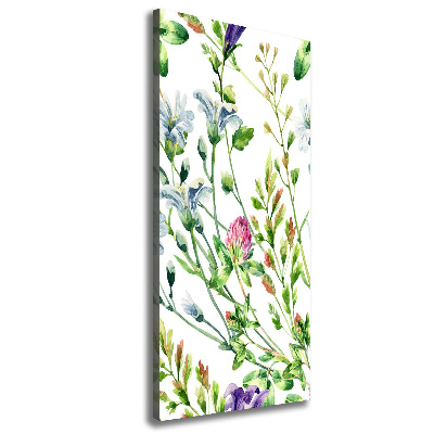 Wall canvas art Field flowers