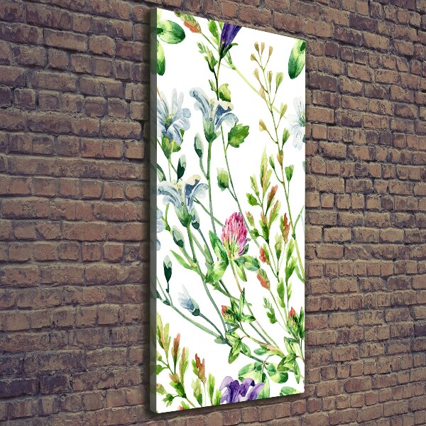 Wall canvas art Field flowers