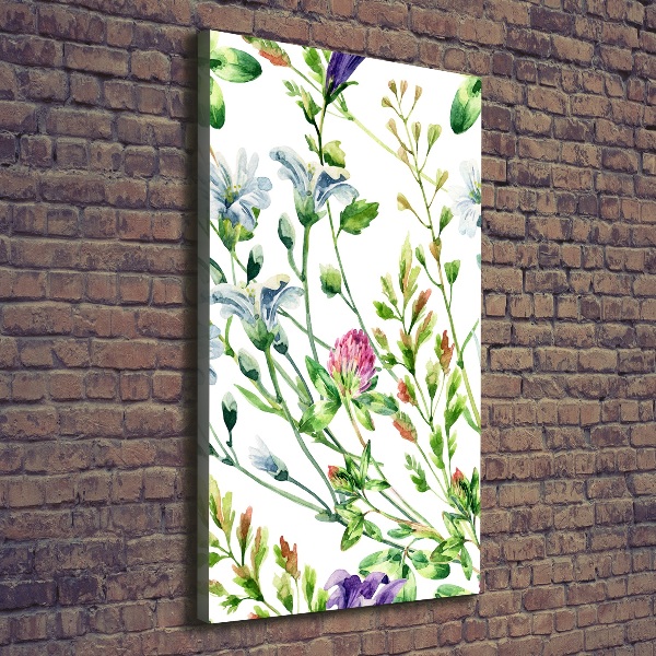 Wall canvas art Field flowers