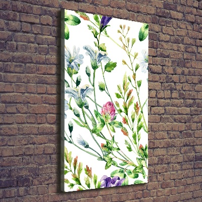 Wall canvas art Field flowers