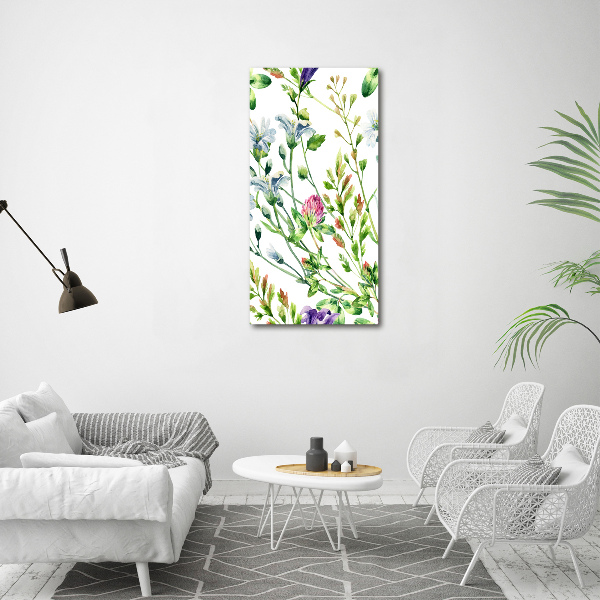 Wall canvas art Field flowers