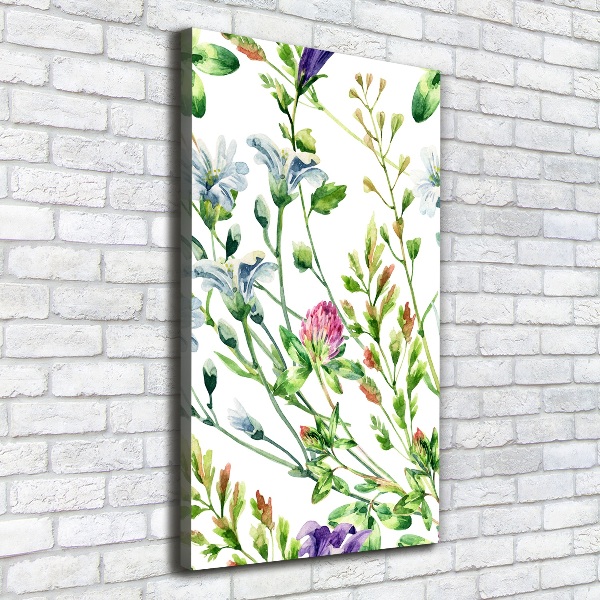 Wall canvas art Field flowers