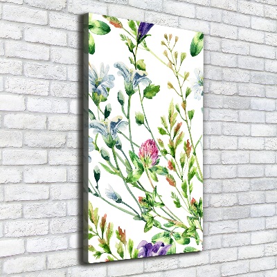 Wall canvas art Field flowers