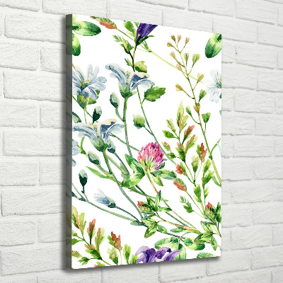 Wall canvas art Field flowers