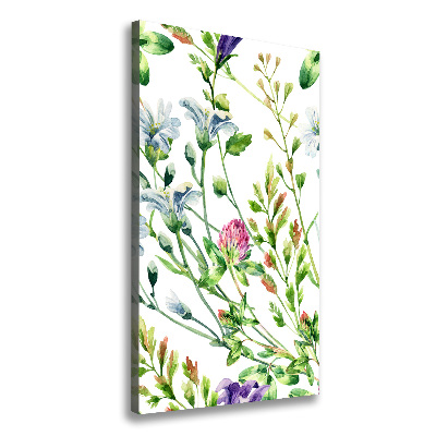 Wall canvas art Field flowers