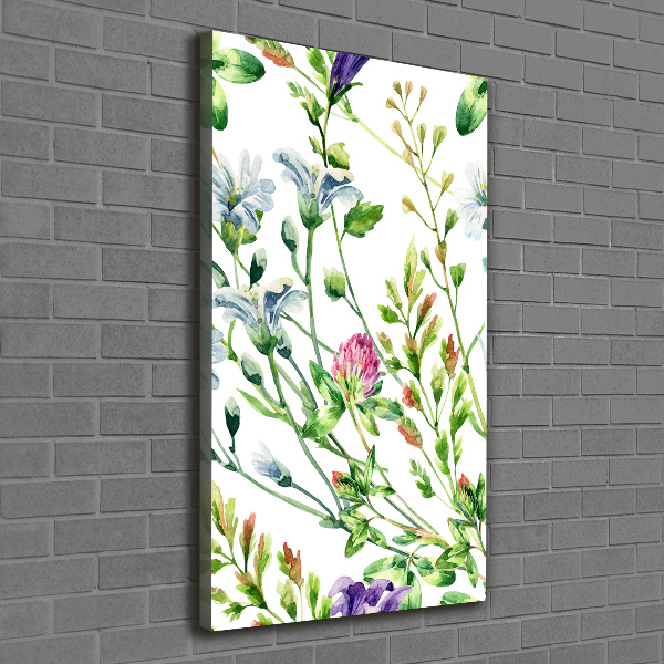 Wall canvas art Field flowers