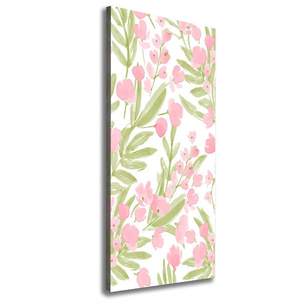 Canvas wall art Pink flowers