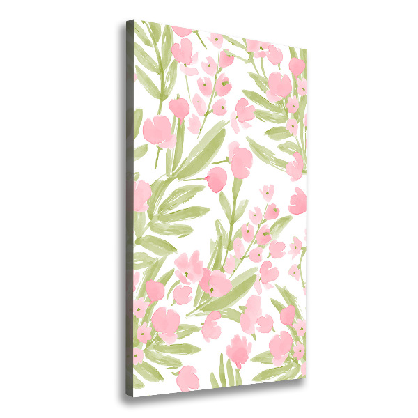 Canvas wall art Pink flowers