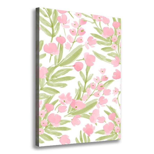 Canvas wall art Pink flowers