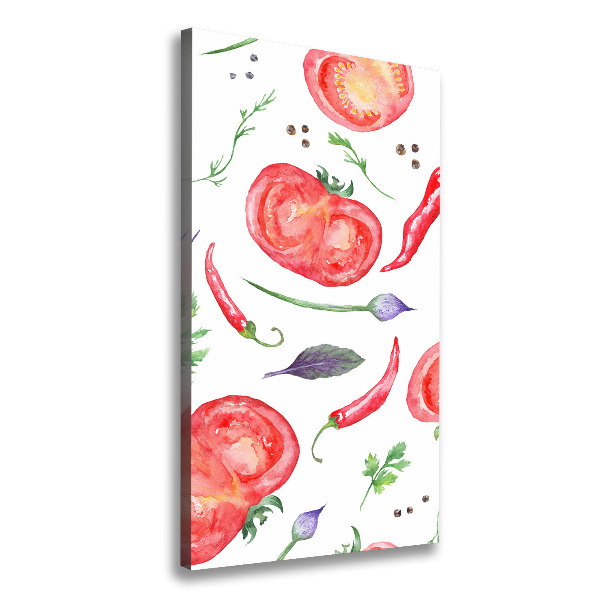 Wall art canvas large Vegetables