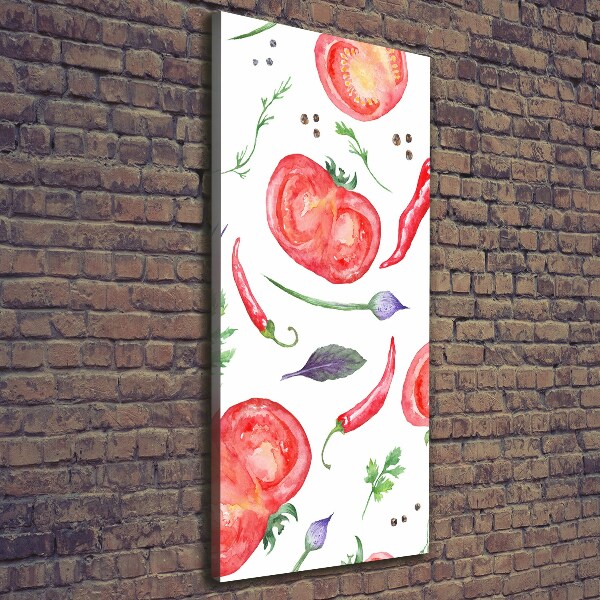 Wall art canvas large Vegetables