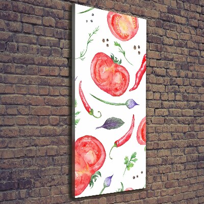 Wall art canvas large Vegetables