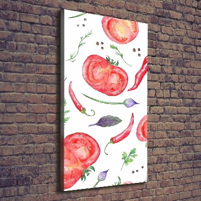 Wall art canvas large Vegetables