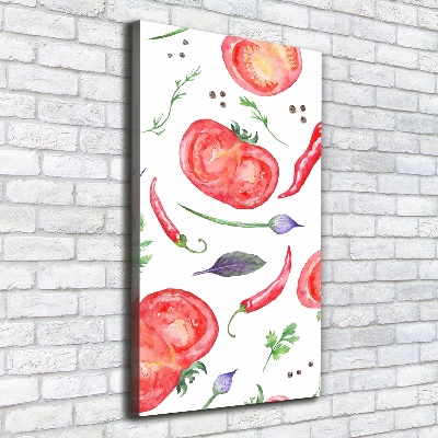 Wall art canvas large Vegetables