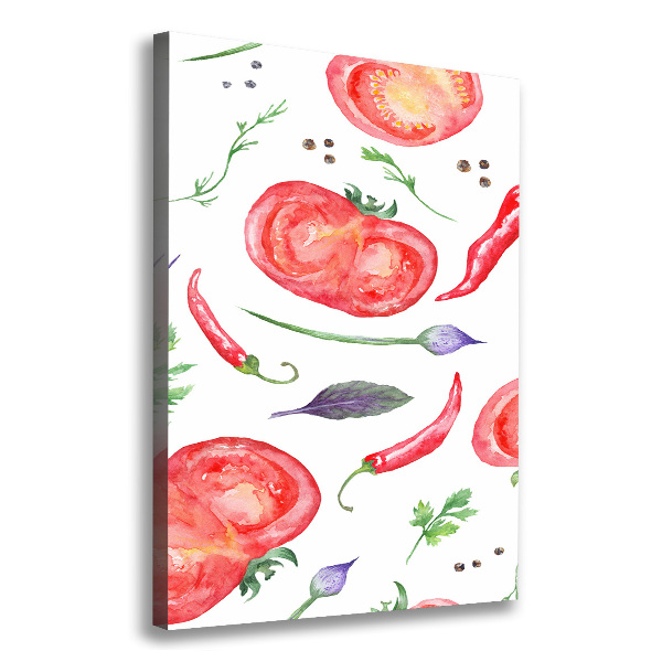 Wall art canvas large Vegetables