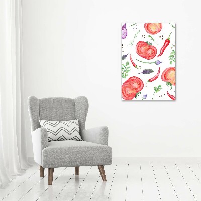 Wall art canvas large Vegetables