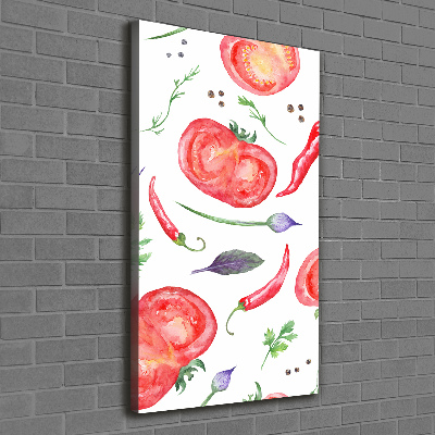 Wall art canvas large Vegetables