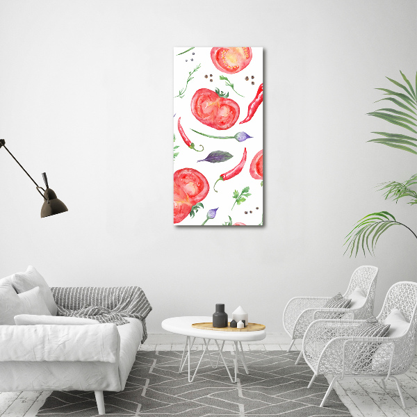 Wall art canvas large Vegetables