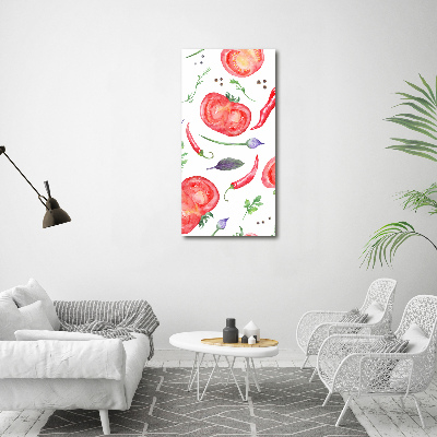 Wall art canvas large Vegetables