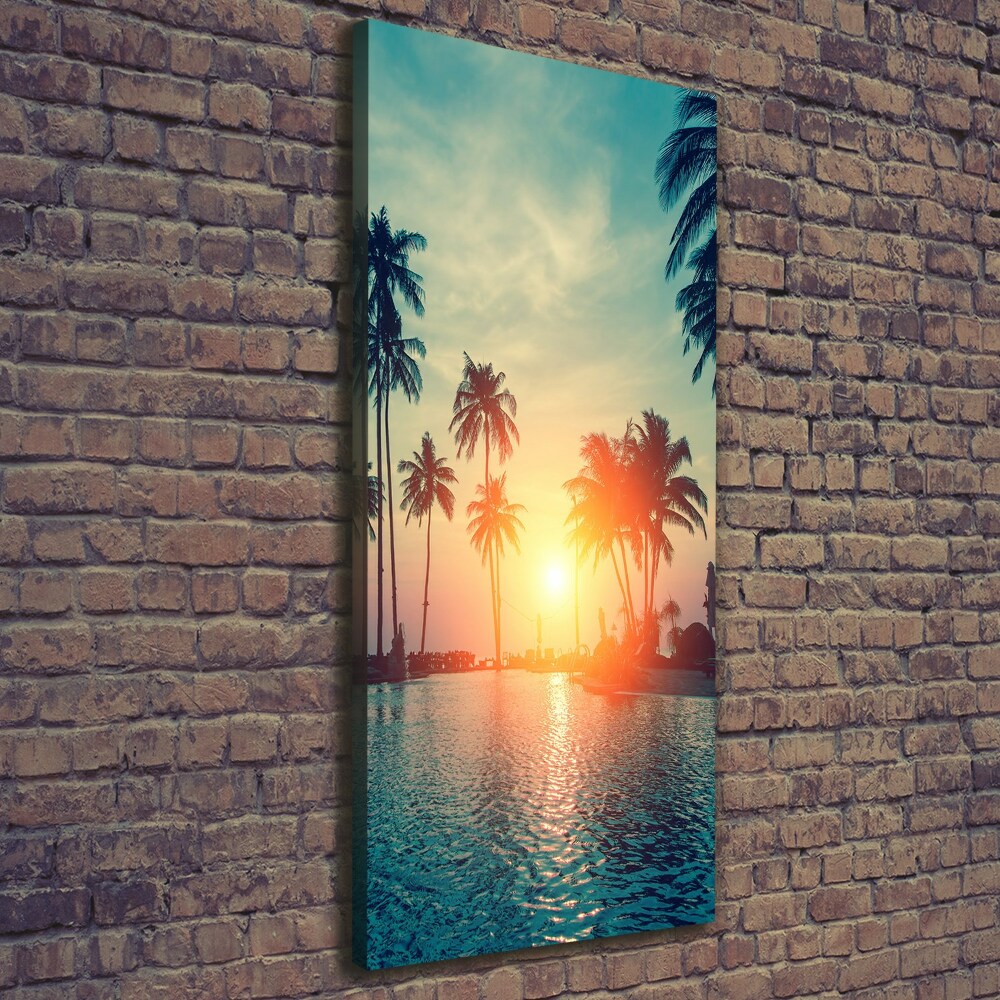 Large canvas wall art Tropical beach