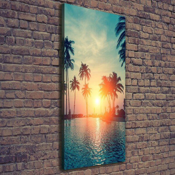 Large canvas wall art Tropical beach