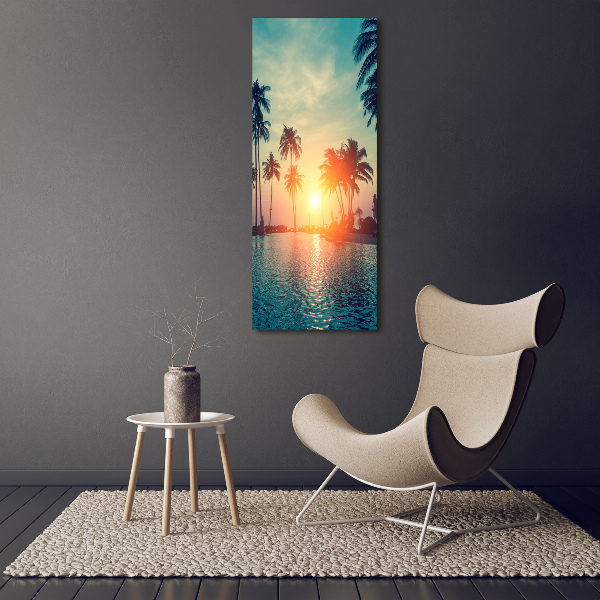 Large canvas wall art Tropical beach