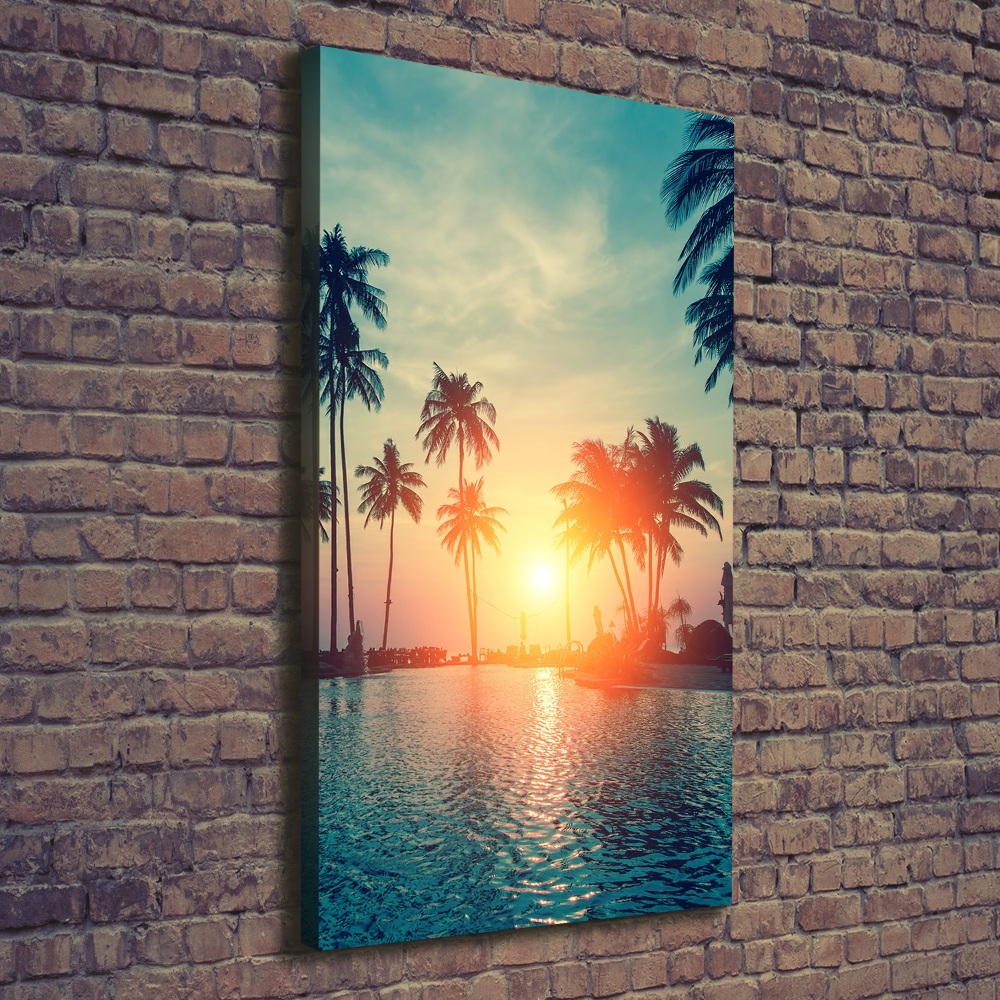 Large canvas wall art Tropical beach