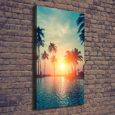 Large canvas wall art Tropical beach