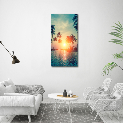 Large canvas wall art Tropical beach