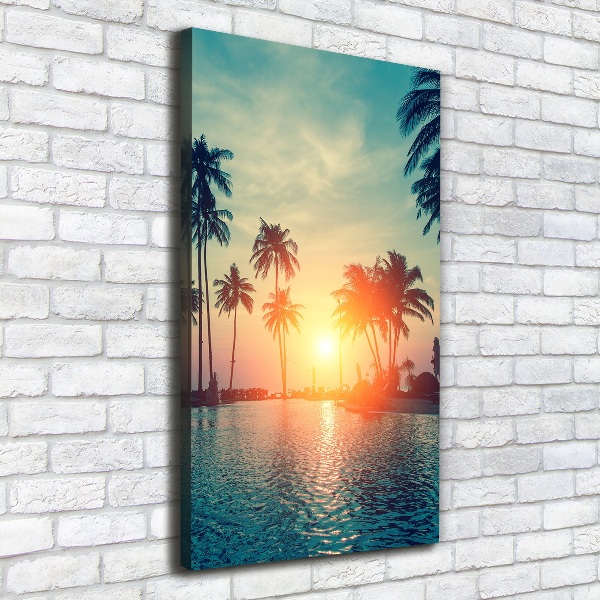 Large canvas wall art Tropical beach