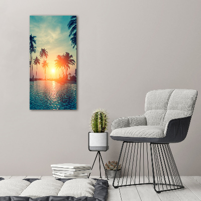 Large canvas wall art Tropical beach