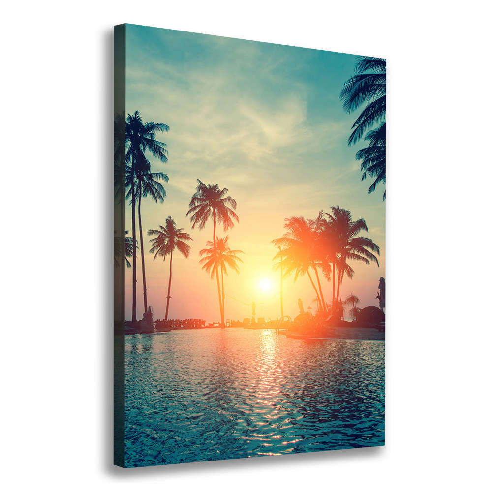 Large canvas wall art Tropical beach