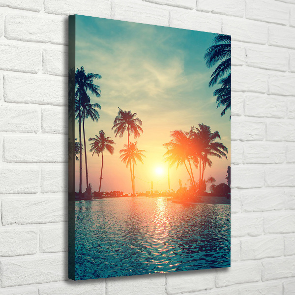 Large canvas wall art Tropical beach