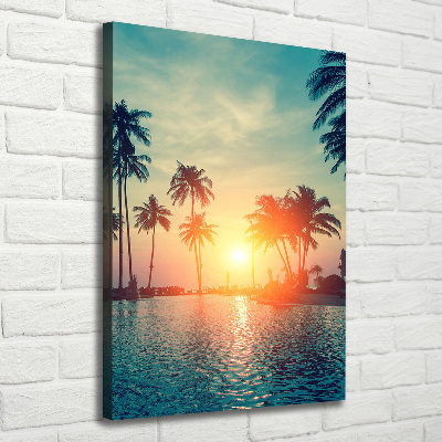 Large canvas wall art Tropical beach