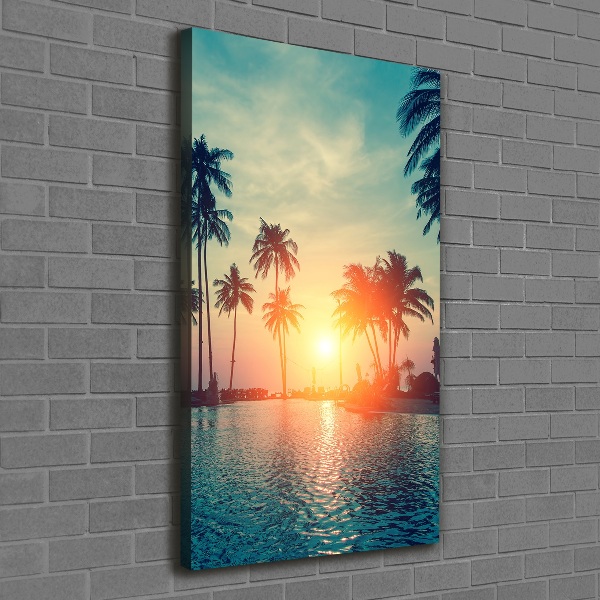 Large canvas wall art Tropical beach