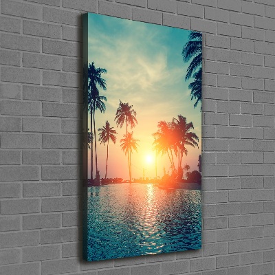 Large canvas wall art Tropical beach