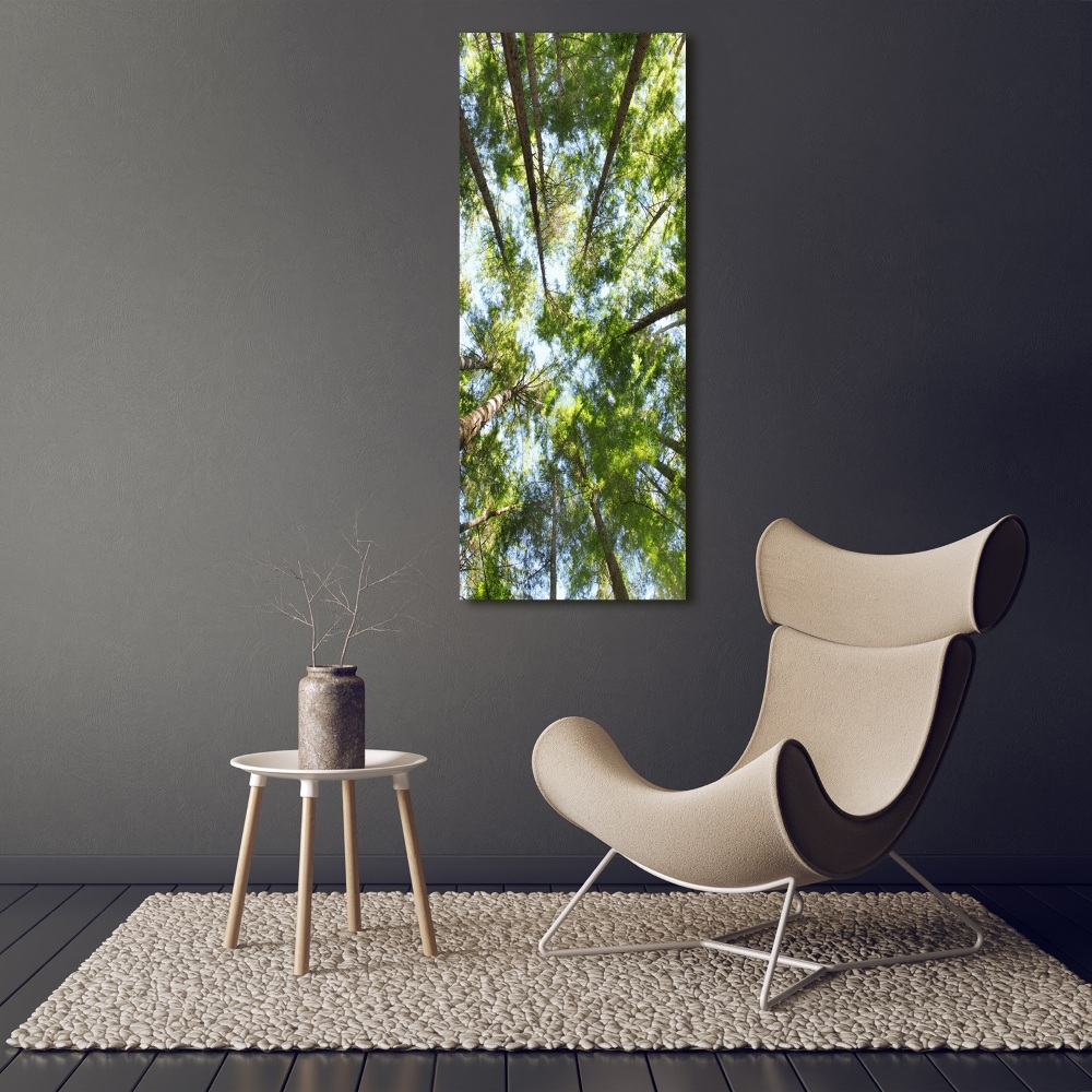 Large canvas wall art Crown of trees